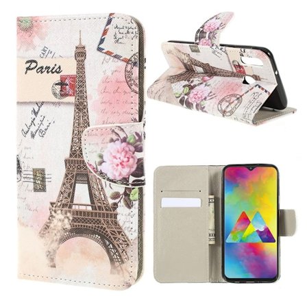 Wonderland Samsung Galaxy M20 Veske - Eiffeltårnet