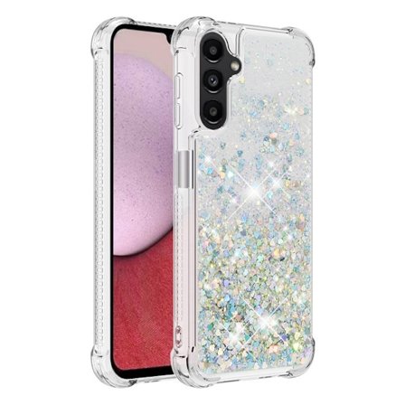 Glitter Bling TPU Cover Samsung Galaxy A14 Sølv