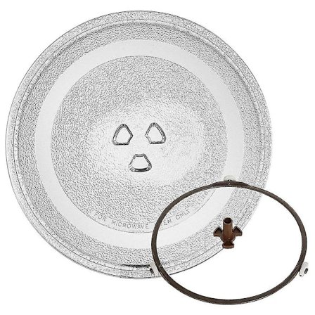 Universal mikrobølgeovn glassplate, holdbar mikrobølgeovn glassplate, rund mikrobølgeovn plate Cove