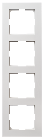 ELKO Plus Kombinasjonsramme 4-hull polarhvit