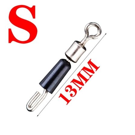 Lager Svivel Fiskekrok Rask Kobling Solid Ringer Rullende Fiskesnøre