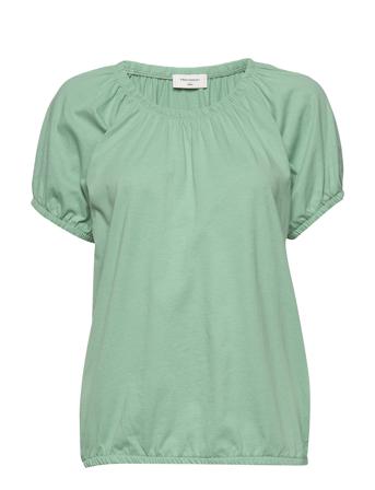 Fqbetina-O-Ss-Solid Blouses Short-sleeved Vihreä FREE/QUENT