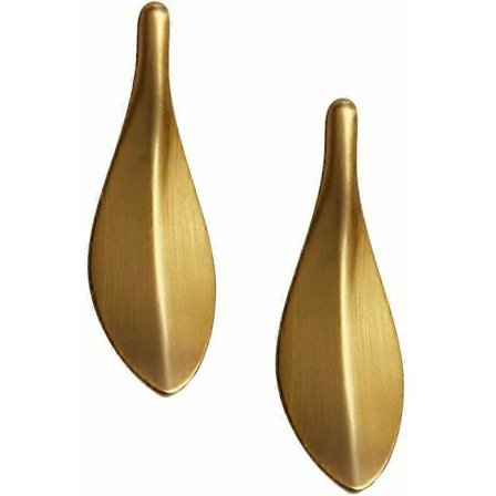 2 st Borstad Mässing Plåtar Massiv Zinklegering Skåp Handtag Låda Skåp Beslag Skåp Litet Handtag Lämpligt För Hemmabruk YWC