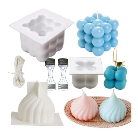 lysformer stearinlys DIY silikonform lystilvirkning lysveke