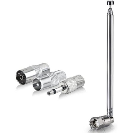 75 ohmin HiFi kannettava sisätilojen teleskooppinen FM-antenni videostereovastaanottimille ja musiikkijärjestelmille