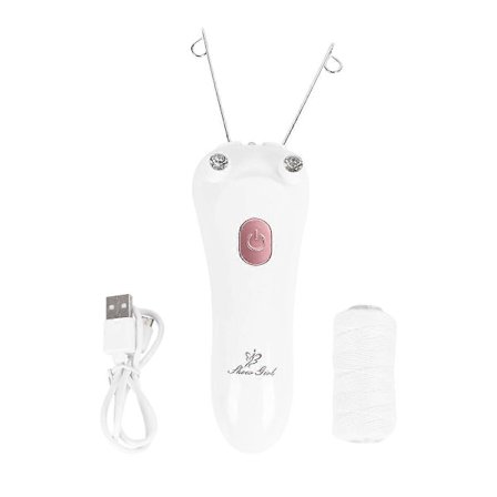 USB-lading ansiktshårfjerner for kvinner, elektrisk epilator for ansiktshårfjerning, barbermaskin for ansiktet, ansiktsmassasje (roségull)
