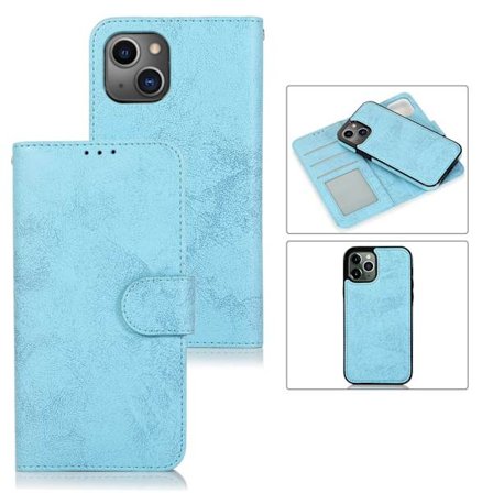 iPhone 15 Plus - Magnetfunktion Plånboksfodral i PU-læder med