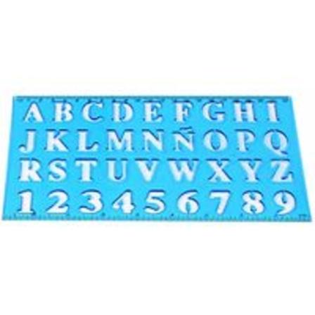 Bokstavsstencil Set med Bokstavsstencil Olika storlekar Nummerlinjal för lärande, målning, scrapbooking