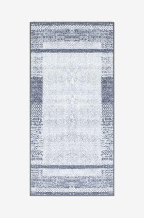 KM Home - Kumitettu matto Trendy - Harmaa - Sileät matot - 80X250 - - Homeroom