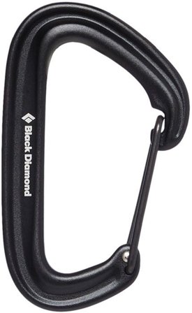 Black Diamond Litewire karabiinihaka, musta