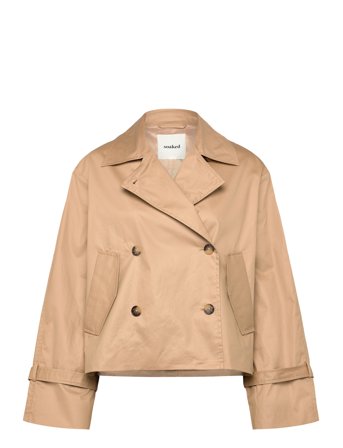 Soaked in Luxury | Slfavne Short Trench Coat | S