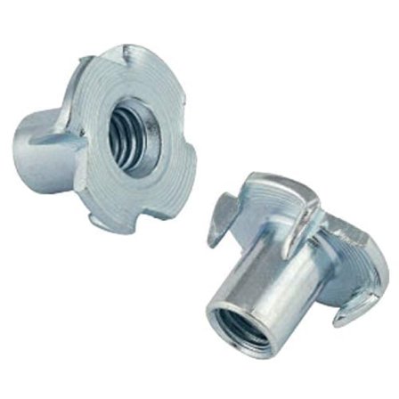 T-mutter med klor, 4-punktsmutter, kloanslutning M6 x 12 mm, 50 stycken