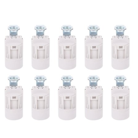 10 stk. E14 fatning til lampeholder Led E14 stearinlys fatning krystal lampeholder [dB}