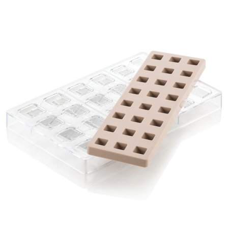 Silikomart Kit Quadro 01 chokoladesæt, silikone/tritan - Transparent | KitchenOne