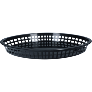 Kurv Oval Svart 32x24x4