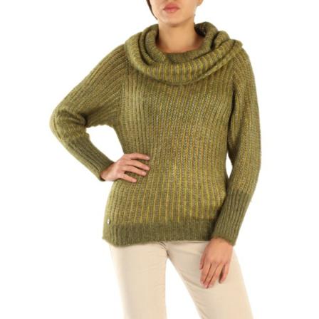 Manila Grace Turtlenecks Grøn, Dame Rullekraver