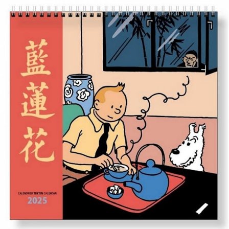 Tintin - Väggkalender 30 x 30 cm 2025