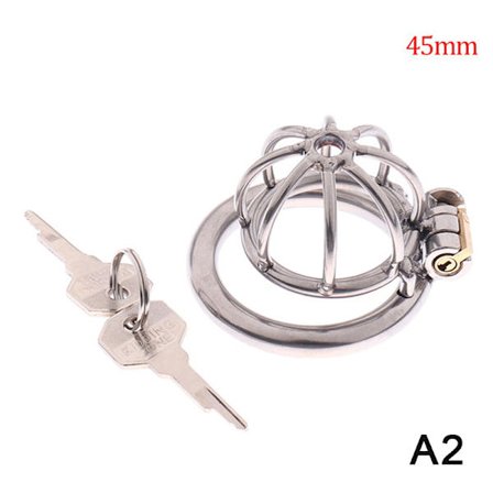 Rostfritt stål Metal Hane Chastity Cage Device Restraint Spike