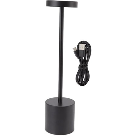 Touch Nordic Style LED-skrivbordslampa 3-nivåers bordslampa inomhus skrivbordsdekorativt ljus för hotellrestaurang bordsdekoration svart