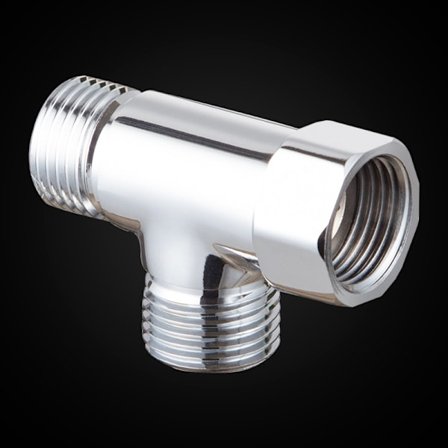 G1/2" Mässing 3-vägs Omledare - Universal Dusch T-adapter - Dusch