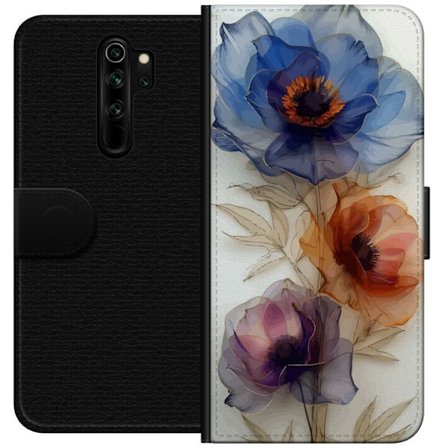 Plånboksfodral till Xiaomi Redmi Note 8 Pro med Silkesblommor