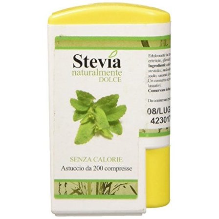 Stevia Edulcorante 200 Compresse Display Contenente 14 Dispenser