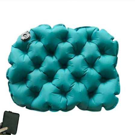 Oppustelig Siddepude 40D TPU, Letvægts Rejsepude til Camping & Hjemmebrug_OF