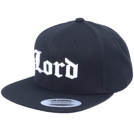 Blackletter - Black snapback Czapka Z Daszkiem - 3D Lord Black Snapback @ Hatstore