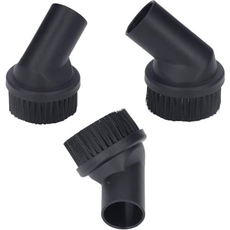 3 kpl Pyöreä pölyimurin harja, 35 mm sisähalkaisija pyöreä pölyharja pölynimurin lisävaruste sohvan rakojen puhdistukseen, DEBUNS