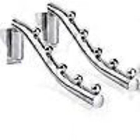 Sammenleggbart klesstativ for vegg, plassbesparende, veggmontert klessnor