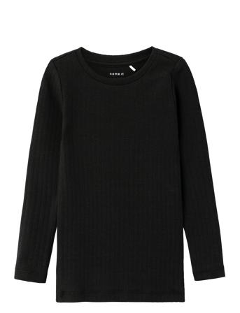 Nmfsuraja Xsl Ls Top Noos Tops T-shirts Long-sleeved T-shirts Black Name It