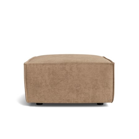 Lyon Pouf Hocker 98x86x44cm in Capri Dunkelbeige, moderner Sitzkomfort für Ihr Zuhause, stilvolles Design, einfarbig, bequemer Polstersitz.
