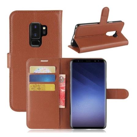 Samsung Galaxy S9 Plus litsipintainen suojakotelo - Ruskea Brown