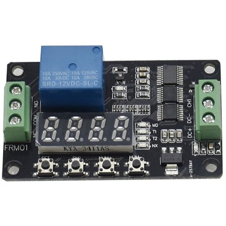 DC 12V Selvlåsende Multifunksjonsrelé PLC Syklustimermodul Forsinkelsestid Bryter Deteksjonskontroll Relémodul