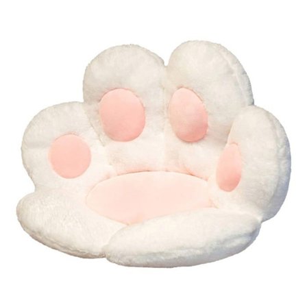 Kattepoteformet pute, komfortabel potepute til stol, søt stolpute