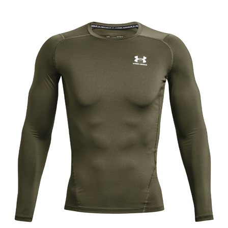 Under Armour UA HG Armour Comp LS, Marine OD Green