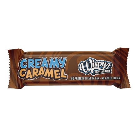 Wispy Nutrition Proteinbar 55 g Creamy Caramel, Sport & Velvære, Protein & Energi, Energi- Og Proteinbarer