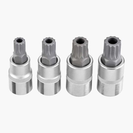 XZN-hylsor 1/2" 4 st.