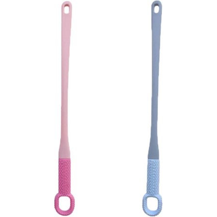 2 Tårengjøringsbørste, Tåskrubber, Silikonbust Tåbørste, Fotbørste for (FMY)