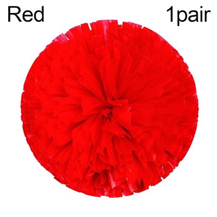 1 par Cheerleader pomponer Cheerleading Cheering Ball RØD