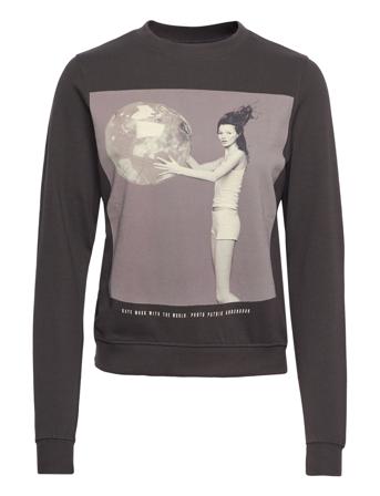 Sweatshirt Ystad Kate Moss Sweatshirt Trøje Grå DEDICATED
