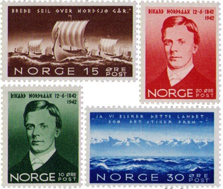 Norge 1942 - AFA 281-284 - Postfrisk