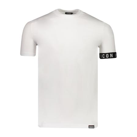 Dsquared2, T-shirt Wit, Heren, Maat:L,Katoen