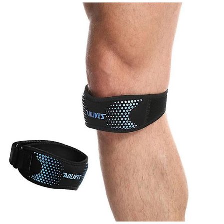 1PCS Adjustable Knee Pad Knee Pain Relief Patella Stabilizer Brace Support color blue