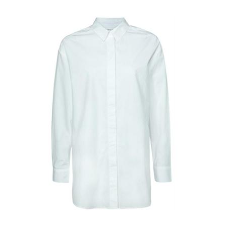 Yaya, Button up blouse in poplin Wit, Dames, Maat:S