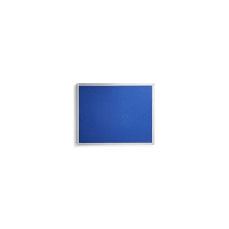 Notice board VIRGINIA, 600x450 mm, blue, alu frame