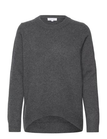 Straight O-Neck Sweater Villapaita Harmaa Davida Cashmere