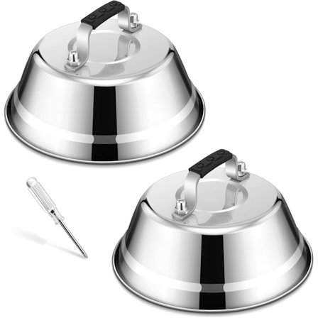 Hamburgare Klockor i Rostfritt Stål - Set om 2