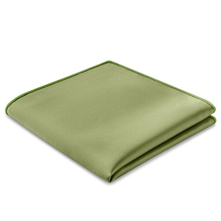 Pochette de costume en satin vert clair pour hommes - Pochettes de costume de couleur unie