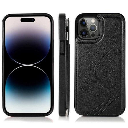 iPhone 15 Iskunkestävä Kannen korttiteline 3-POCKET Flippr V2